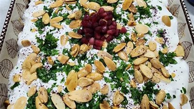 فتة الباذنجان بدون لحم طبق مميز