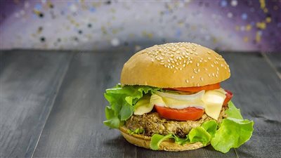 برجر صحي وجبة لذيذة وخفيفة