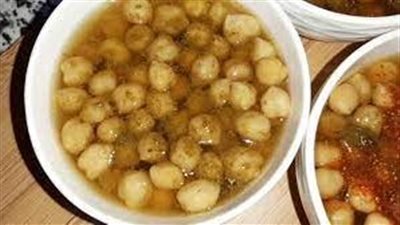 حمص مسلوق طبق غني بالبروتين والألياف