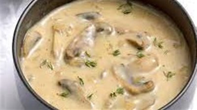شوربة الفطر بالكريمة طبق شهي وغني بالفوائد
