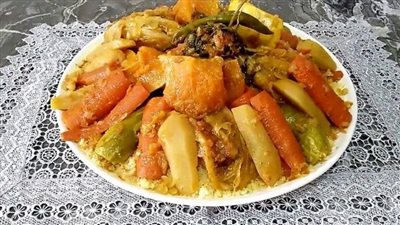 طريقة عمل الكوسكوس المغربي باللحم
