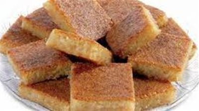  الهريسة بالسميد حلوى شرقية شهية 