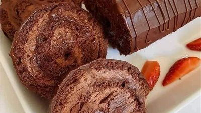 طريقة تحضير سويسرول الشوكولاتة