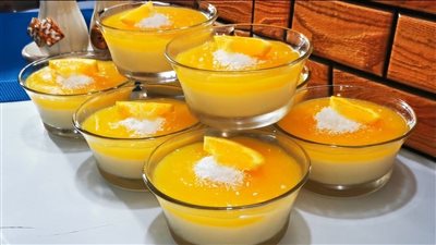 طريقة عمل مهلبية البرتقال