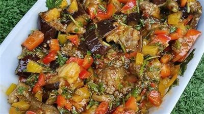 طريقة عمل سلطة الباذنجان المقلي
