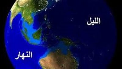 تُقسم الأرض إلى نصفين هما