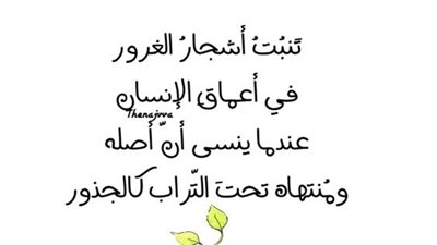 كلام جميل عن الغرور