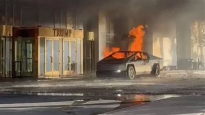 انفجار مروع أمام فندق ترامب: تسلا سايبرترك تشعل الأضواء في لاس فيغاس!
