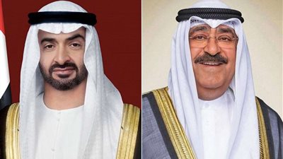 رئيس دولة الإمارات العربية المتحدة يجري اتصالاً هاتفياً مع أمير الكويت