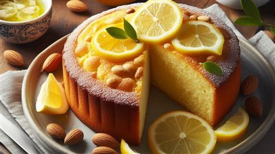 كعكة الليمون وزيت الزيتون لا تحتاج إلى أي تزيين، بنكهة حمضيات، مثالية للفطور