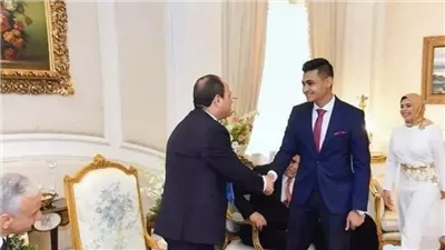 الرئيس السيسي يحضر عقد قران ابنة شهيد الشرطة