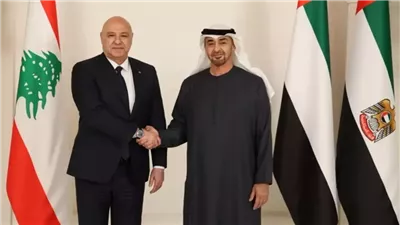 الرئيس اللبناني يشيد بلقائه مع محمد بن زايد ويصفه بـالرائع