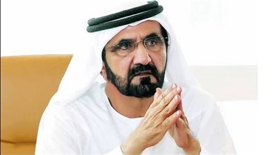 استقبال محمد بن راشد للمسؤولين ورجال الأعمال