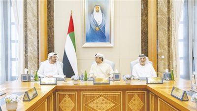 منصور بن زايد يترأس اجتماع تنموي وزاري
