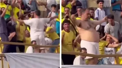 مشجع مصري يحتفل بفوز فريقه برقصة ووزير الرياضة يتدخل