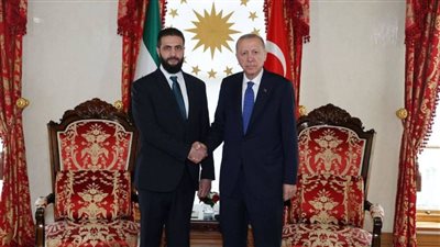  رجب طيب أردوغان يلتقي أحمد الشرع في قصر دولما بهتشة بإسطنبول
