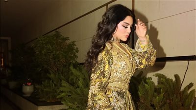 هيفاء وهبي بفستان ذهبي يخطف الأنظار في حفل خاص