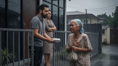 أم تبلغ من العمر 70 عام ذهبت إلى ابنها لتطلب منه المال 